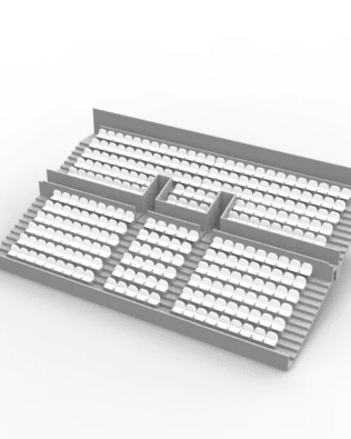 260 round seats for the Subbuteo two-story stand (Ref 61216 and 61217). - White