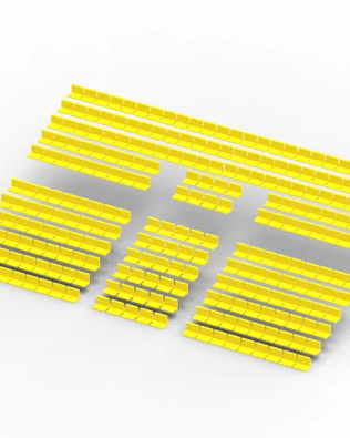 260 seats for the Subbuteo two-story stand (Ref 61216 and 61217). - Yellow