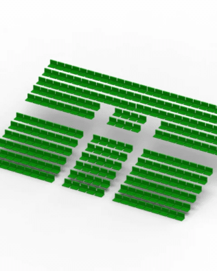 260 seats for the Subbuteo two-story stand (Ref 61216 and 61217). - Green