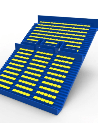 276 backless seats for the Zeugo two-story stand. - Yellow