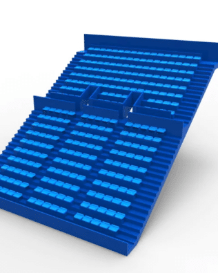 276 backless seats for the Zeugo two-story stand. - Sky blue