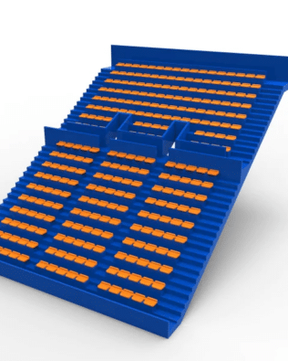 276 backless seats for the Zeugo two-story stand. - Orange