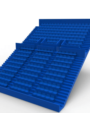 276 Standard seats for the Zeugo two-tier stand. - Blue