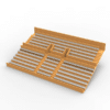 284 backless seats for the Vintage Subbuteo two-story Grandstand (Ref C141 / C142) - Image 4