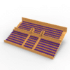 284 backless seats for the Vintage Subbuteo two-story Grandstand (Ref C141 / C142) - Image 7