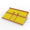 284 standard seats for the Vintage Subbuteo two-story Grandstand (Ref C141 / C142) - Image 11