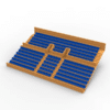284 standard seats for the Vintage Subbuteo two-story Grandstand (Ref C141 / C142) - Image 13
