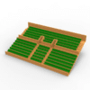 284 standard seats for the Vintage Subbuteo two-story Grandstand (Ref C141 / C142) - Image 5