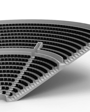 364 Standard seats for the Zeugo Corner Stand. - Black