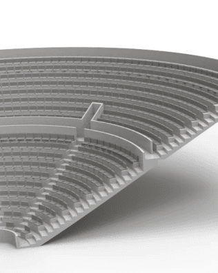 364 Standard seats for the Zeugo Corner Stand. - Grey