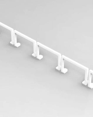 Set of 10 Spectator Protection Barriers (simple version) - White