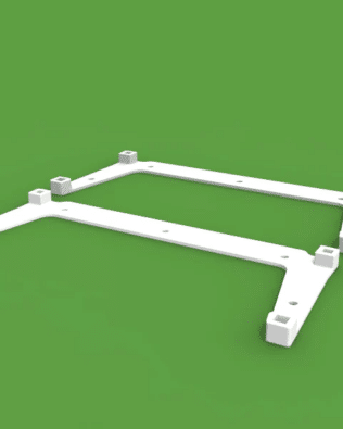 Set of 2 fixing bases for Vintage Subbuteo Goal Set N. - White