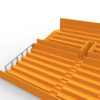 Set of 2 Handrails (right and left) for Vintage Subbuteo Stand. - Image 2