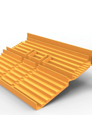 Staircases for spectators for Vintage Subbuteo Stand - Left