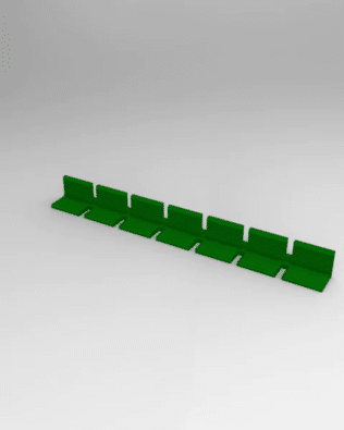 Row of 7 seats for any stand - Green