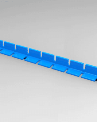 Row of 9 seats for any stand - Sky blue