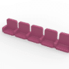 5 rows of 12 VIP seats (with backrest and armrest) for Subbuteo or Zeugo stands. - Image 4