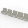 5 rows of 12 VIP seats (with backrest and armrest) for Subbuteo or Zeugo stands. - Image 5