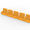 5 rows of 12 VIP seats (with backrest and armrest) for Subbuteo or Zeugo stands. - Image 6