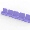 5 rows of 12 VIP seats (with backrest and armrest) for Subbuteo or Zeugo stands. - Image 8