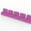 5 rows of 12 VIP seats (with backrest and armrest) for Subbuteo or Zeugo stands. - Image 10