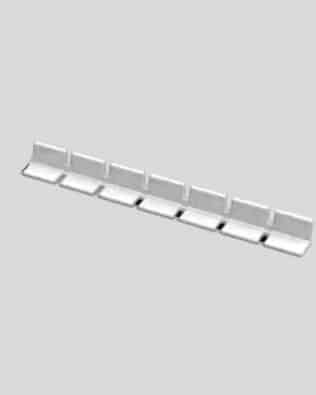 Row of 7 seats for any stand - White