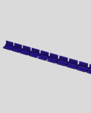 Row of 10 seats for any stand. - Steel blue