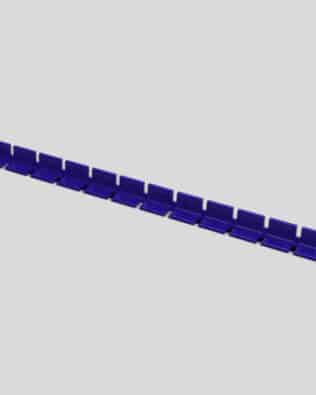Row of 12 seats for any stand - Steel blue