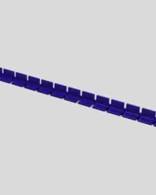 Row of 13 seats for any stand - Steel blue