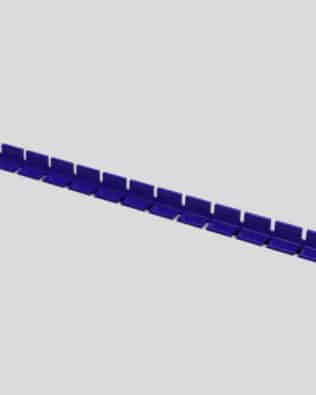 Row of 15 seats for any stand - Steel blue