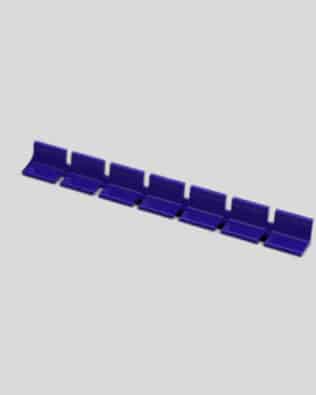Row of 7 seats for any stand - Steel blue