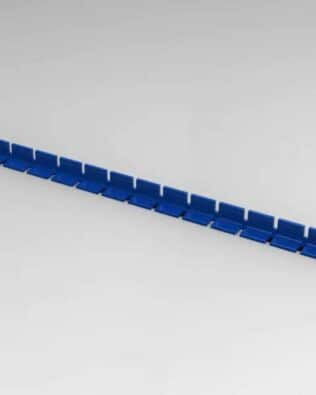 Row of 17 seats for any stand - Steel blue