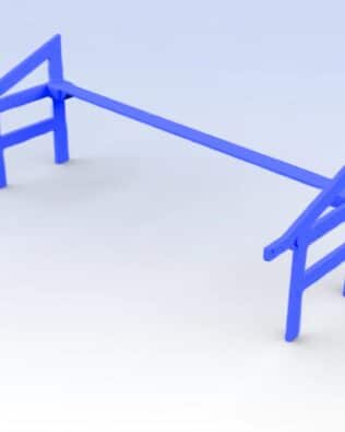 Structure for raised stands T1®, T3®, and T5® - Blue