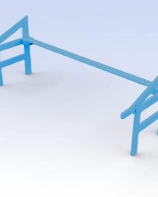 Structure for raised stands T1®, T3®, and T5® - Sky blue