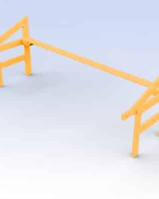 Structure for raised stands T1®, T3®, and T5® - Yellow
