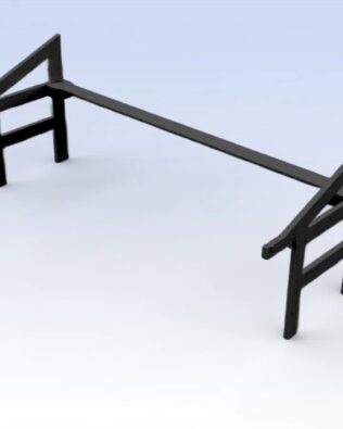 Structure for raised stands T1®, T3®, and T5® - Black
