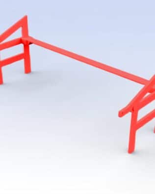 Structure for raised stands T1®, T3®, and T5® - Red