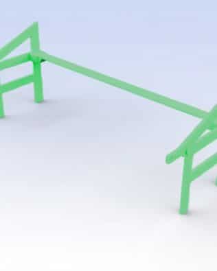 Structure for raised stands T1®, T3®, and T5® - Green