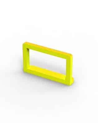 Set of 6 Spectator Separation Barriers. - Yellow