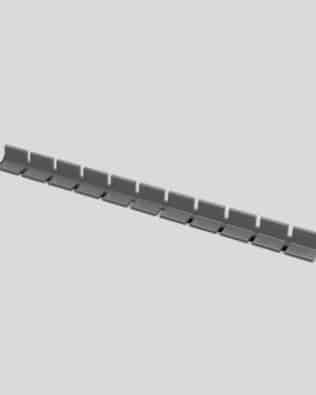 Row of 11 seats for any stand. - Grey