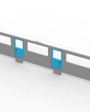 VIP LOUNGE 2 Entrance for SUBBUTEO grandstand (New Style). - Concrete Grey