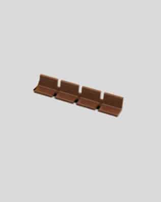 Row of 4 seats for any stand. - Brown