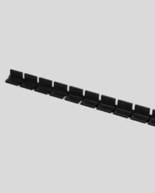 Row of 10 seats for any stand. - Black
