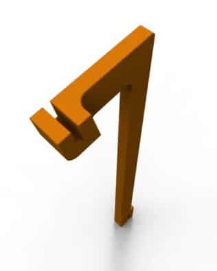 Roof Supports for Subbuteo Grandstand. - Orange