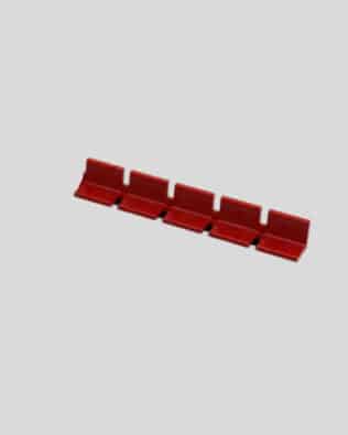 Row of 5 seats for any stand - Red