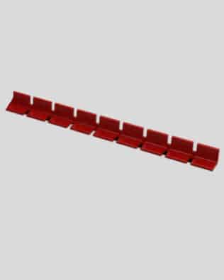 Row of 9 seats for any stand - Red