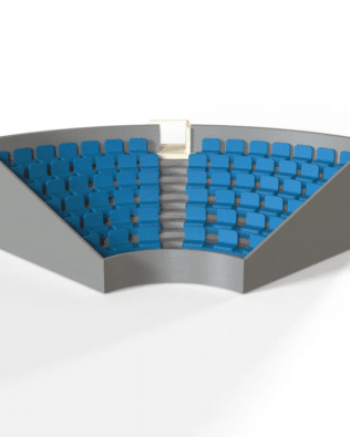 C1 corner stand - Sky blue