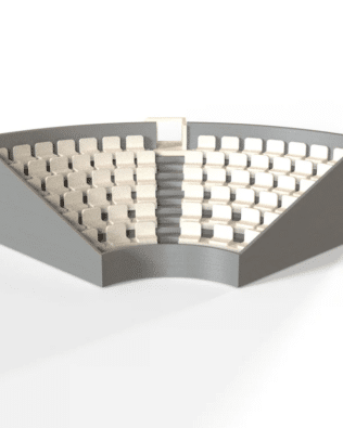 C1 corner stand - White