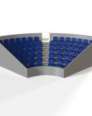C1 corner stand - Blue