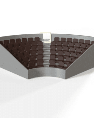 C1 corner stand - Brown